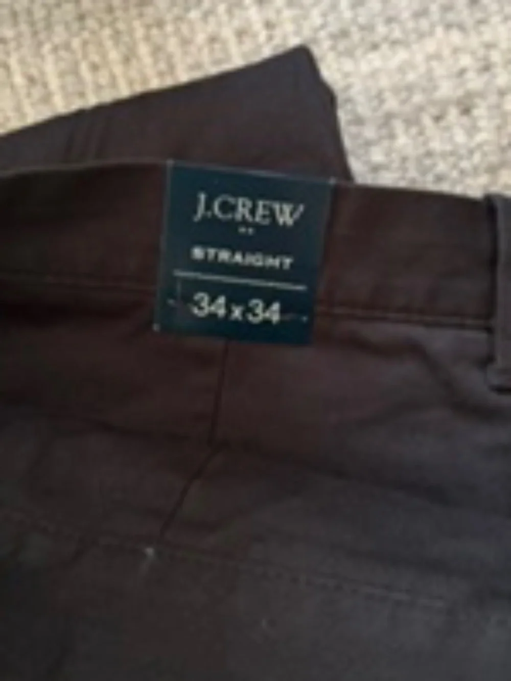 J Crew Flex chinos, Black, 34x 34, NWT